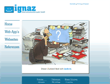 Tablet Screenshot of ignaz.ch